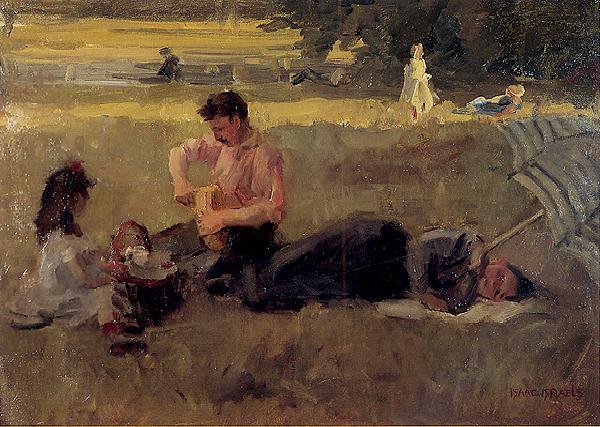 Isaac Israels Bois de Boulogne China oil painting art